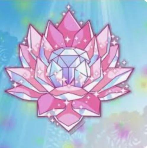 Crystal lotus tattoo