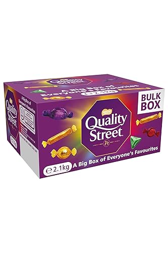 Quality Street -Assorted Chocolates Bulk Sharing Pack 2 KG | Chocolate Gift,Chocolates, Toffees And Fruit Cremes,Christmas Chocolate Gift,Bulk Christmas Chocolate,Chocolate Gift,Sharing Chocolate