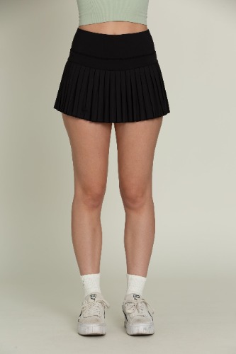 Black Pleated Tennis Skirt | XXL