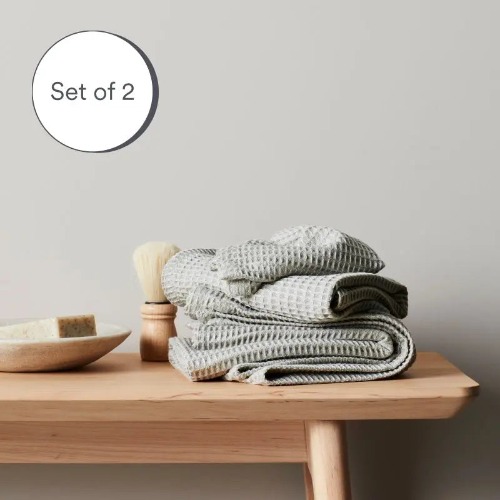 CleanBamboo® Waffle Towels | Sage / Wash Cloth