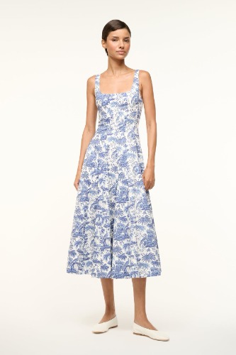 WELLS DRESS | BLUE TOILE | CHINA BLUE TOILE / 16