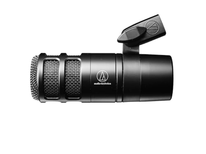 Audio-Technica AT2040 Hypercardioid Dynamic Podcast Microphone (at 2040), XLR,Black - Microphone