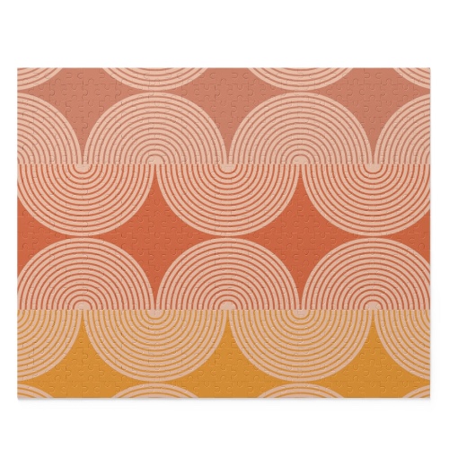 Retro 70s Waves Jigsaw Puzzle 500-Piece - 20" × 16" (500 pcs)