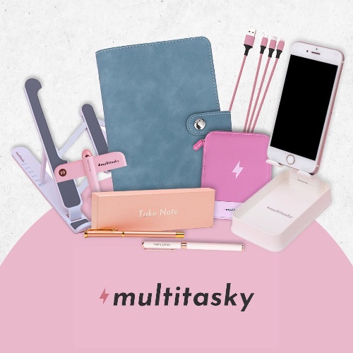 The Supreme Desk Set - Pink/White/Blue Bundle