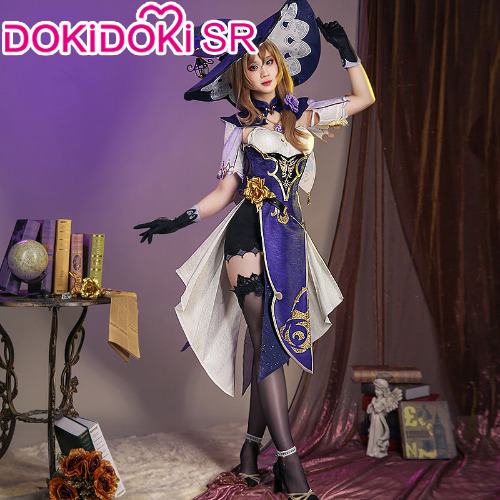【 Ready For Ship】【Last Batch】DokiDoki-SR Game Genshin Impact  Cosplay Lisa Costume/Shoes | Costume only-S-Ready For Ship