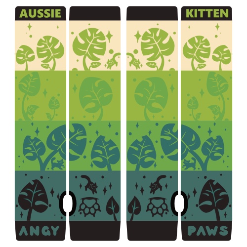 Monstera Kitten Arm Warmers