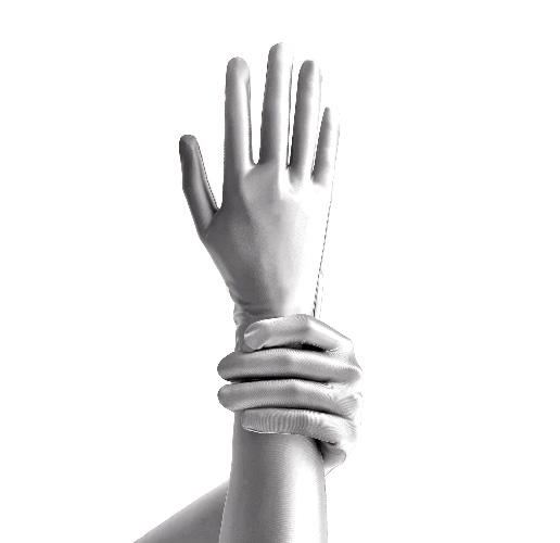 Elbow-Length Gloves | one size / SILVER