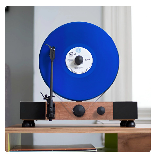 Gramovox "Classic" Floating Record vertical turntable - Walnut