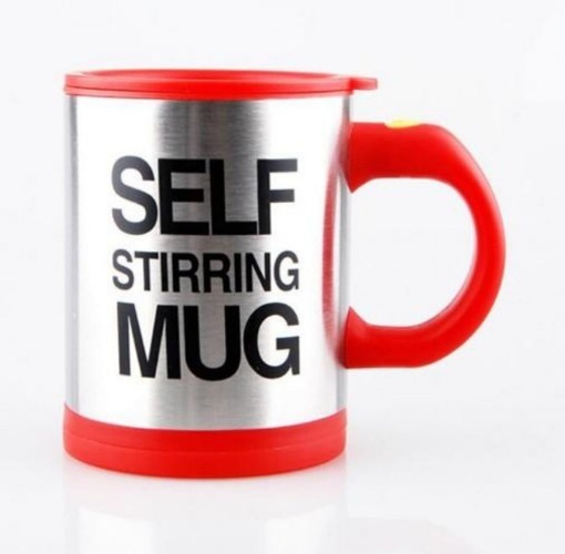 Self Stirring Coffee Mug - Red