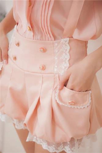 Suspender Bloomer Shorts - Pink Shorts