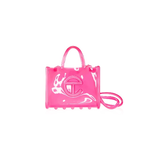 Melissa x Telfar Medium Jelly Shopper - Clear Pink | Default Title