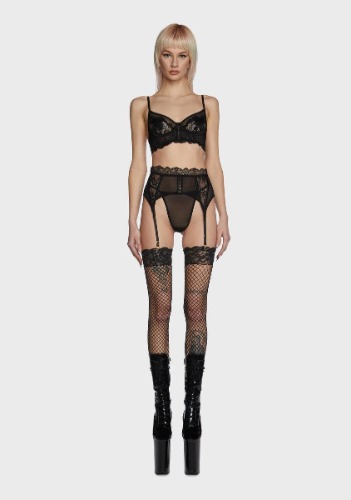 Onyx Duvet Darling 3-Piece Lingerie Set