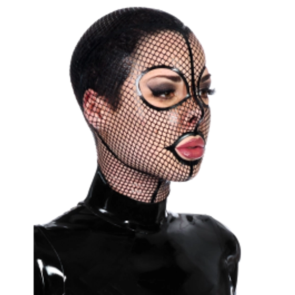 Black Fishnet Hood