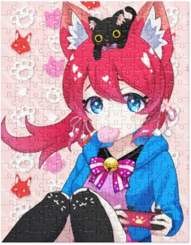 Mochi munching Mim Jigsaw Puzzle (252 pieces)