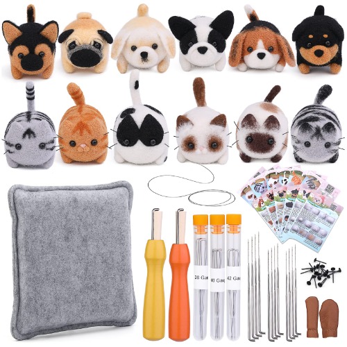 Needle Felting Starter Kit with instructions