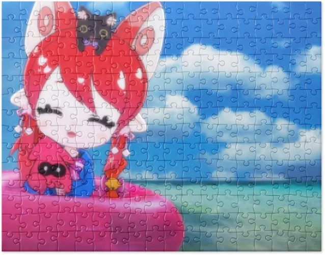 Day at the beach in splatoon Jigsaw Puzzle (252 pieces)