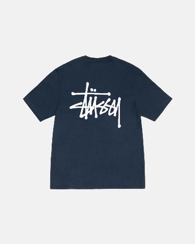 BASIC STÜSSY TEE | Navy / S