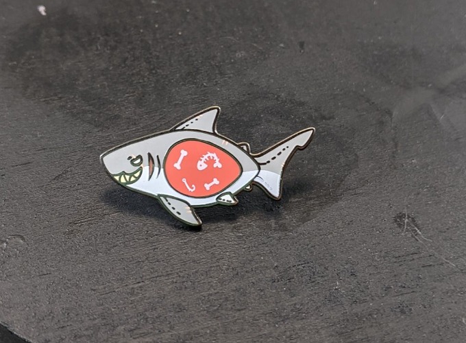 Fish Hard Enamel Pins [Clearance!] - Shark