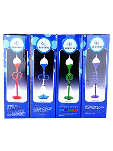 Colorful Office Thinking Hand Boiler, Glass Science Energy Transfer, Children Science Experiment, Love Birds Color Meter Hand Boiler, 2 Pcs (Gree&Blue) by C&H® - 