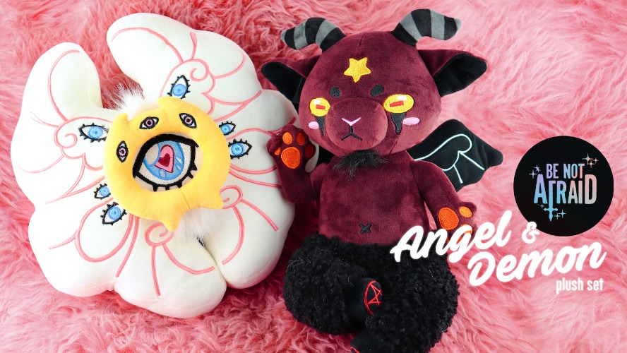 [Kickstarter] † Be Not Afraid † Angel & Demon Plush Set