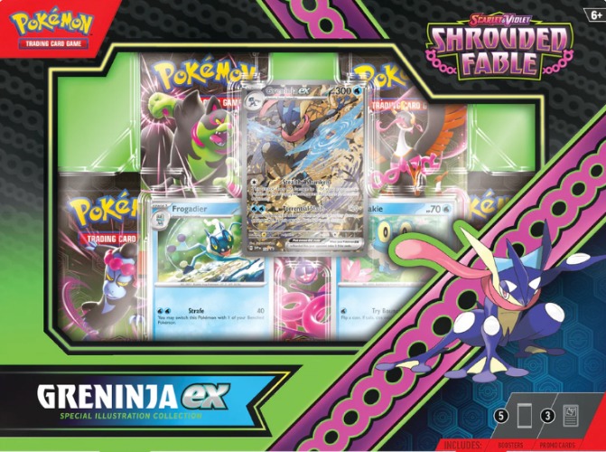 Pokemon SV6.5 Shrouded Fable Kingdra/Greninja ex Special Illustration Collection Box - Greninja Ex