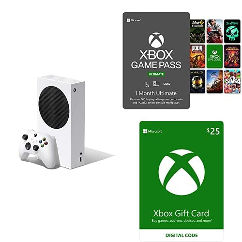 XBOX Series S Digtal Bundle with 1-month Game Pass Ultimate Subscription and $25 Xbox Gift Card