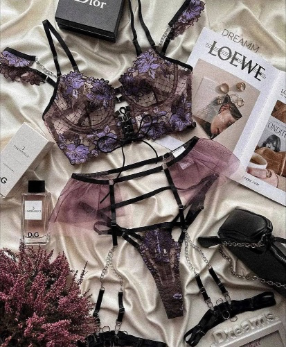 HTNBO Women's Exotic Lingerie Sets Sexy Lace Exoti Clear?ance Clothes