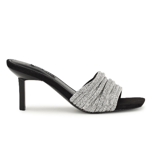 Harbor Heeled Slide Sandals | 7.5 / M / Black/Black