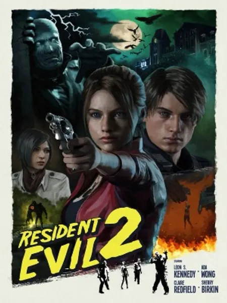 Resident Evil 2 Remake 2019 Print Art Resident Evil 2 | Etsy