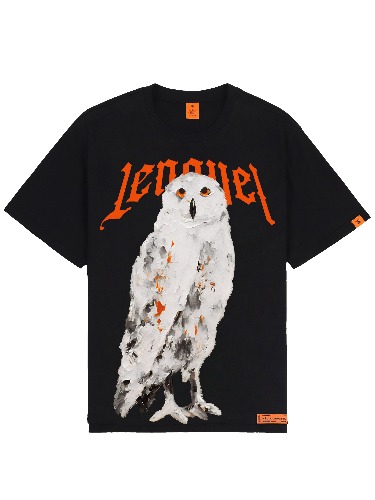 Owl Black T-Shirt | L