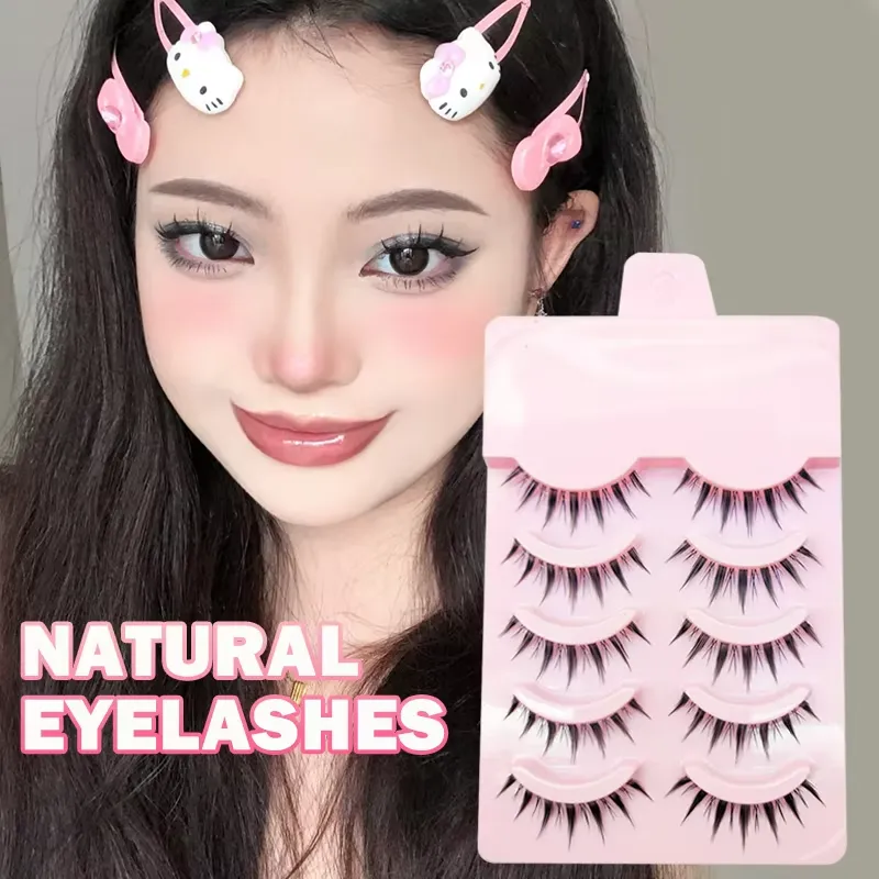 Manga Lashes Soft Natural Eyelashes Thick False Eyelashes Manga Eyelashes Daily Dating Makeup Eyelashes Lashes Wispy