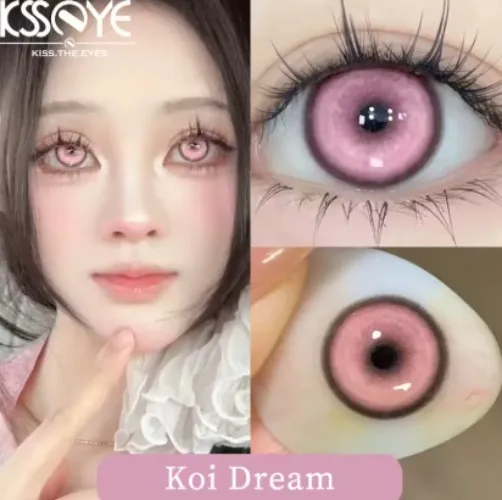 KSSEYE 1 Pair New Kio Style Color Contact Lenses with Diopter Myopia Eyes Halloween Cosplay Contacts Lens Makeup Yearly
