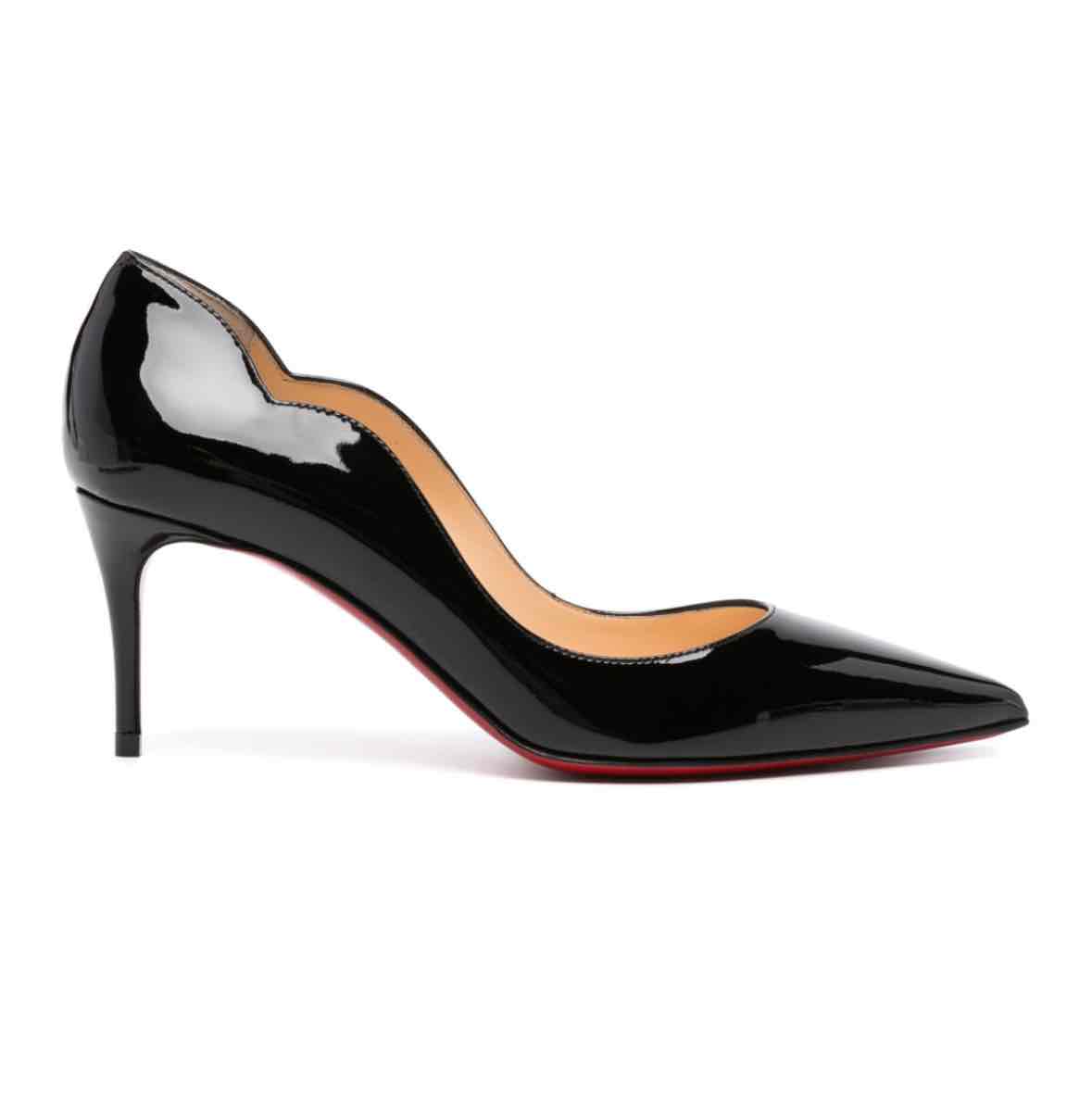 Christian Louboutin Hot Chick 70mm patent-finish Pumps | Black | FARFETCH NL