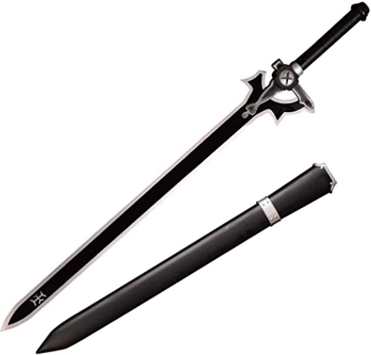 Sword Valley Cosplay Anime SAO Swords, Handmade Katana Samurai Sword Carbon Steel Blade, Hand Forged Multi-Style Exquisite Version - Elucidator