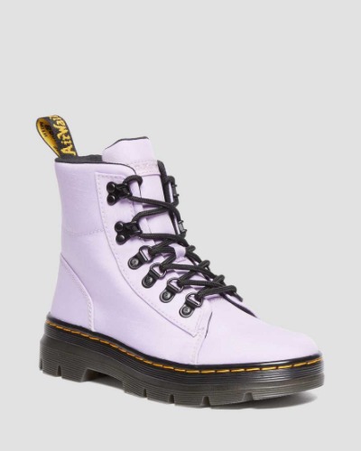 DR MARTENS Combs Women's Nylon &amp; Leather Casual Boots