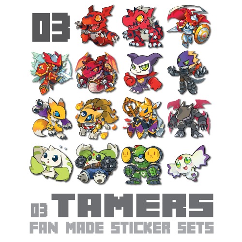 Tamers - Fan Made Sticker Set | Default Title