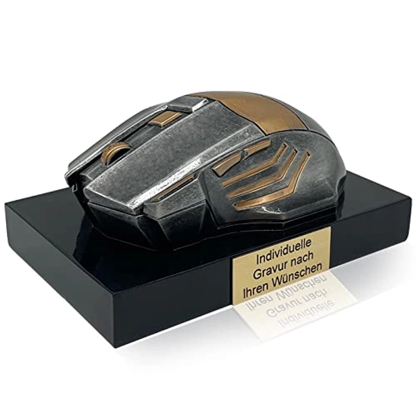 Zelaro Pokal Gaming Controller mit Gravur - Geschenke für Männer Frauen Kinder - Award individuell und personalisierte Geschenkidee für den Gamer - Games Tisch Deko mit Emblem Champion