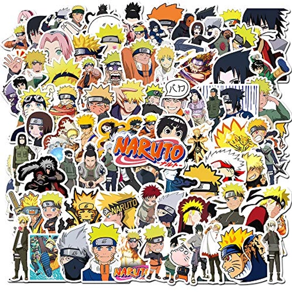 DIWSO Naruto Aufkleber 100er Pack Vinyl Aufkleber für Laptop Snowboard Motorrad Fahrrad Telefon Computer DIY Tastatur Auto Fenster Stoßstange Auto Aufkleber und Abziehbilder Graffiti Patches