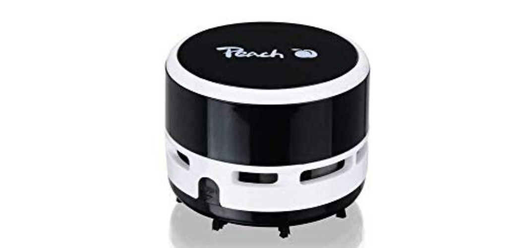 Peach Mini Staubsauger - batteriebetrieben (2x AA) - hohe Saugkraft - schwarz - PA105 - schwarz 1 Stück - Single