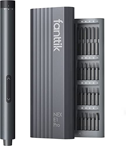 Fanttik Mini-Elektroschrauber, Präzisions-Schraubendreher-Set mit 24 magnetischen Präzisions-Bits, kabellos-E1 PRO