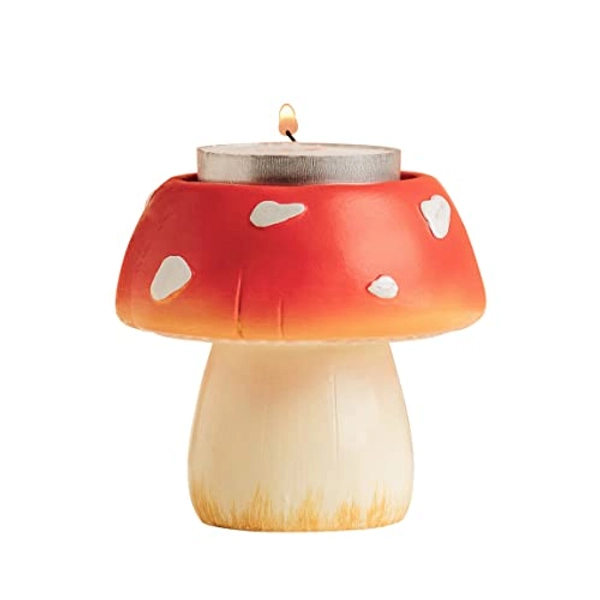 Cute Mushroom Candle Holder, Candle Holders for Centerpiece Table Decorations, Decorative Stand for Tealight Candles, Votive Candles, Suitable for Farmhouse Cottagecore Decor