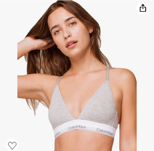 Calvin Klein Women's Modern Cotton Lightly Lined Triangle Wireless Bralette