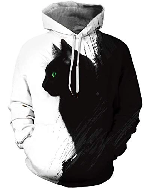 sanatty Unisex Hoodies 3D Print Galaxy Pullover Hooded Sweatshirt Hoodies with Big Pockets