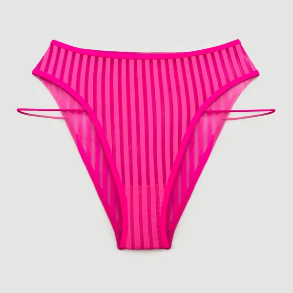 Vertigo High Leg Panty Neon Pink - S / Neon Pink