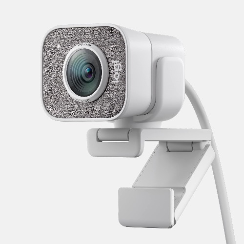 Logitech for Creators StreamCam Premium Webcam for Streaming and Content Creation, Full HD 1080p 60 fps, Premium Glass Lens, Smart Auto-Focus, for PC/Mac - Off White - SteamCam/Litra Glow