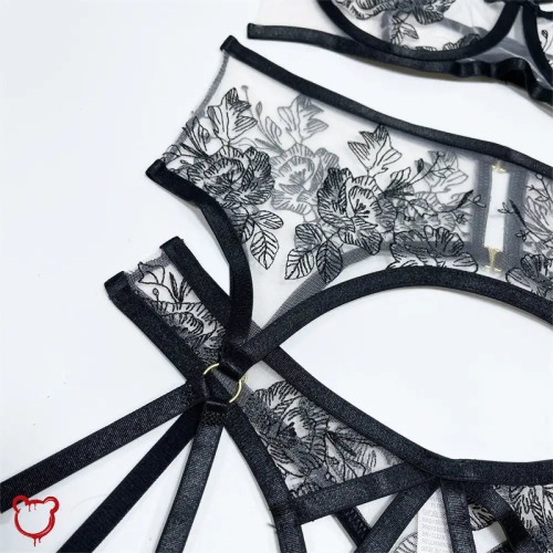 Black Alt Lingerie Set - Black / XL