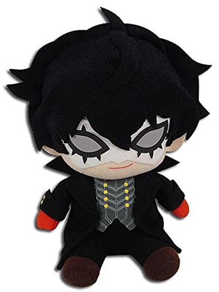 Great Eastern Entertainment Persona 5- Phantom Thief Ver. Sitting Pose Plush 6" H, Black, One Size