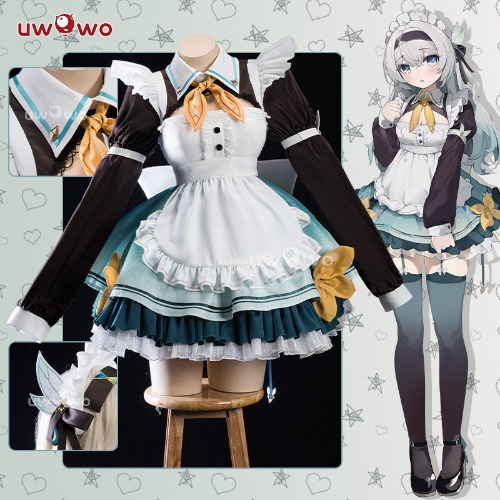 【Pre-sale】Uwowo Game Honkai Star Rail Firefly Maid Cosplay Costume - M
