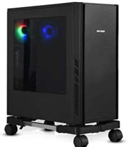 Amazon.com: Computer Tower Stand, Adjustable Mobile CPU Stand with Rolling Caster Wheels, Premium PC Tower Stand Holder for Floor Carpet Gaming PC Case : Electronics