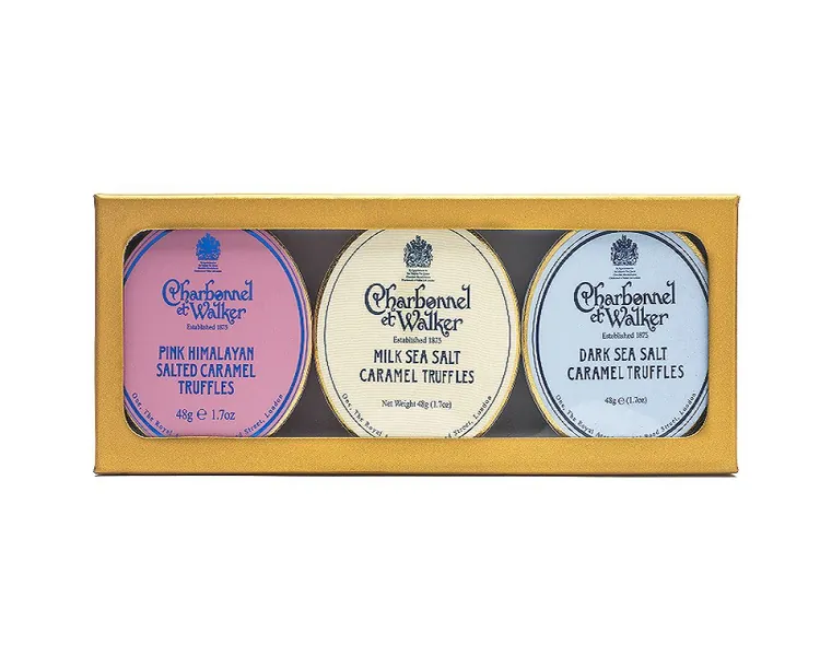 Sea Salt Caramel Mini Trio of Truffles - Charbonnel et Walker UK